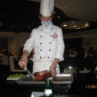 Carving the Peking Duck