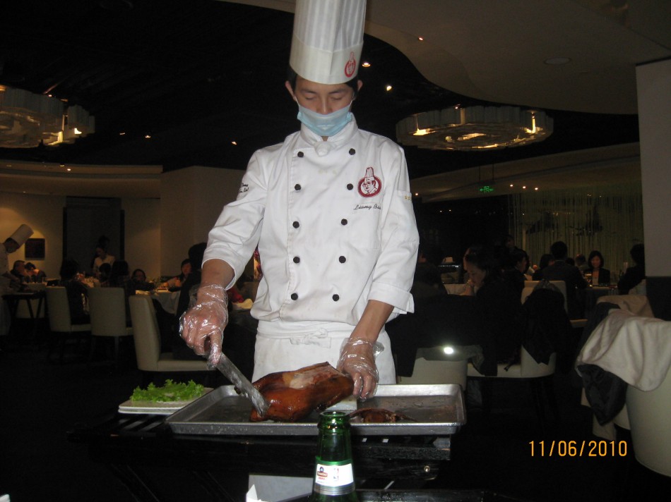 Carving the Peking Duck